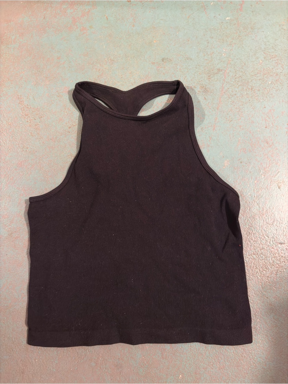 Women’s Black Racerback Crop Tank Top